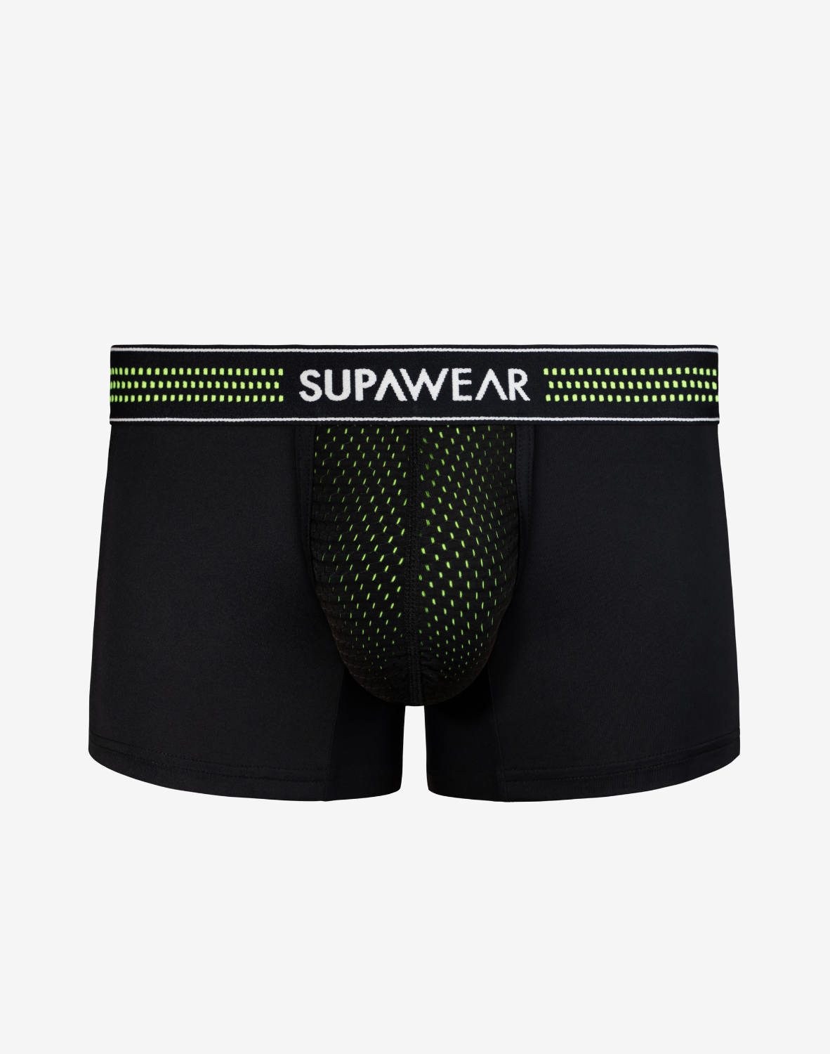 Neon Mesh Trunk Underwear - Neon Green