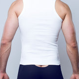 Ribbed Singlet - White