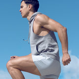 Sleeveless Hoodie - Grey