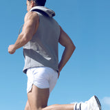 Sleeveless Hoodie - Grey