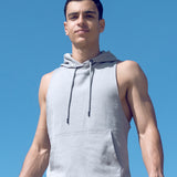 Sleeveless Hoodie - Grey