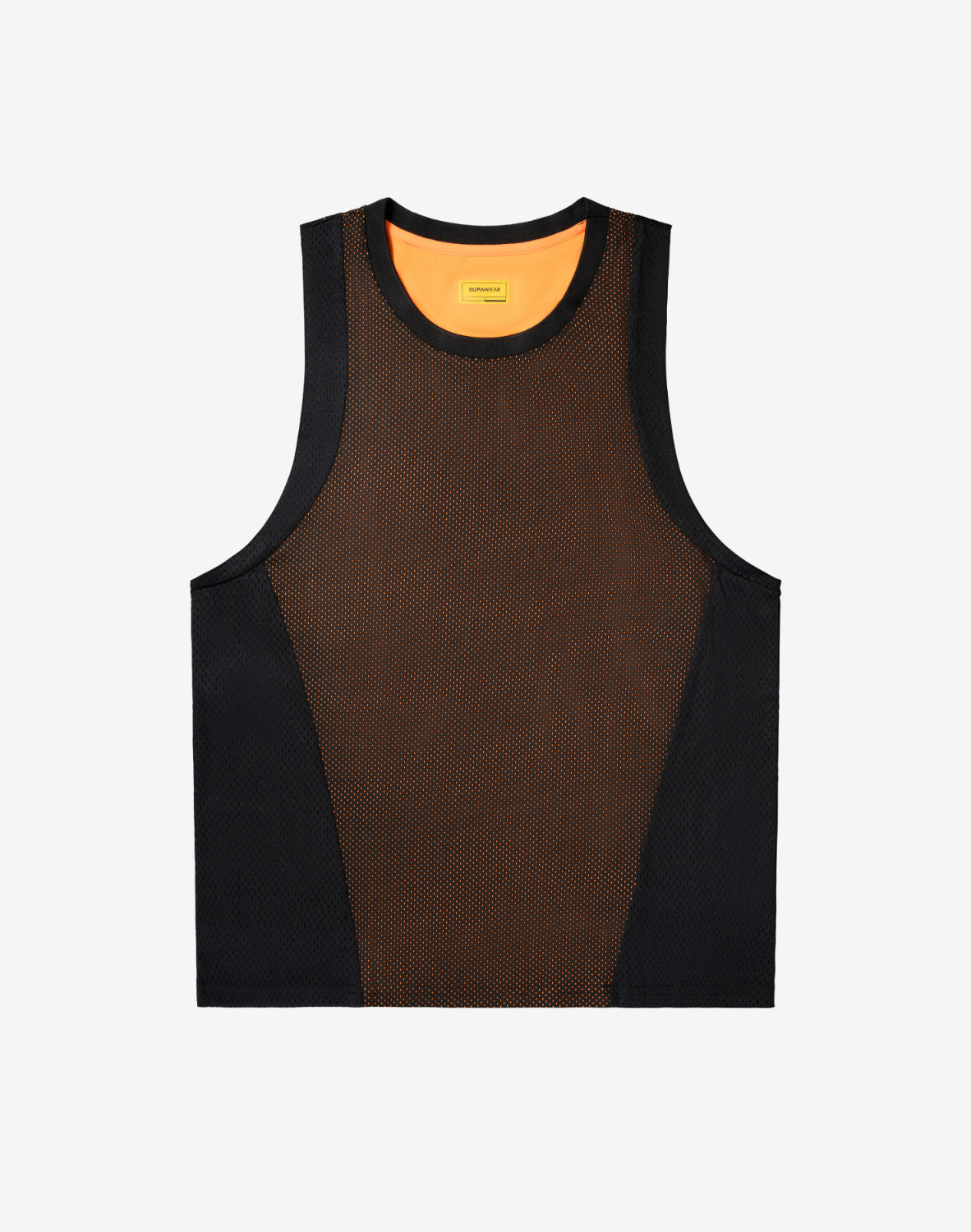 Swish Mesh Singlet - Neon Orange