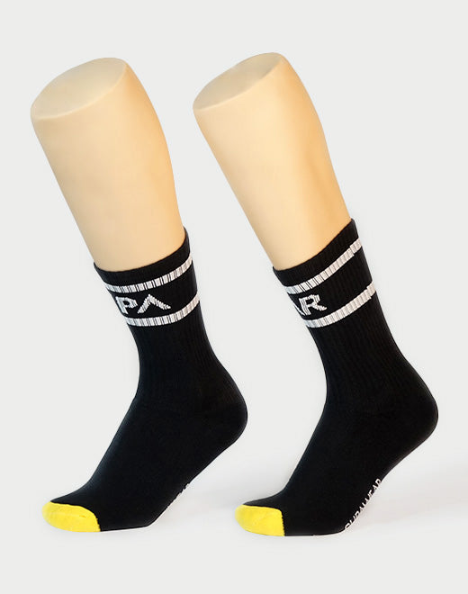 SUPA Crew Socks - Black | SUPAWEAR | Socks