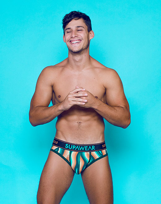 Sprint Brief Underwear - Woody Orange | SUPAWEAR | Underwear Briefs