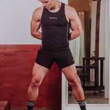 Semi-Squared Singlet - Black