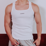 Semi-Squared Singlet - White