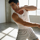 Semi-Squared Singlet - White
