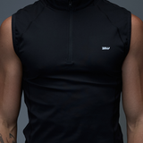 Gym2Street Half-Zip Vest - Black