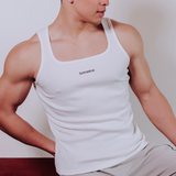 Semi-Squared Singlet - White