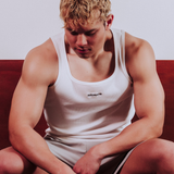 Semi-Squared Singlet - White
