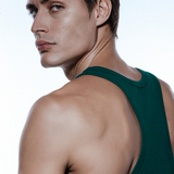 Ribbed Singlet - Emerald
