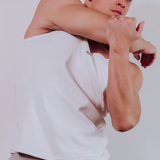 Semi-Squared Singlet - White