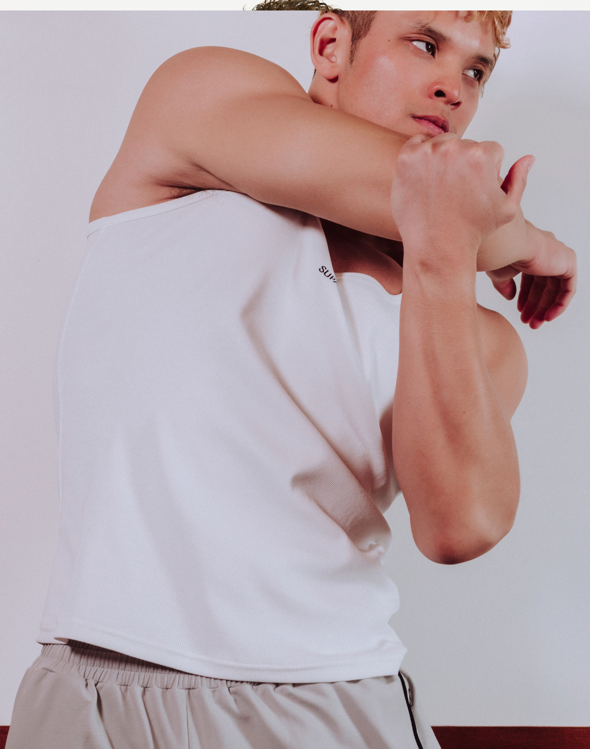 Semi-Squared Singlet - White