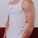 Semi-Squared Singlet - White