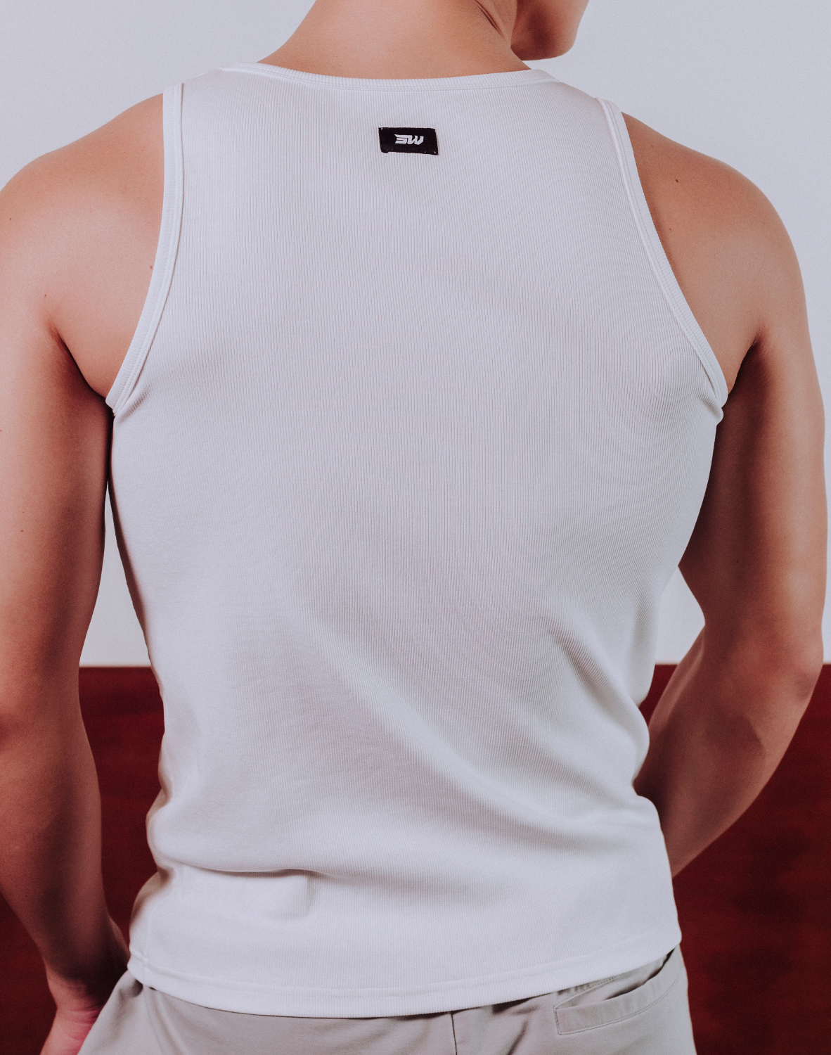 Semi-Squared Singlet - White