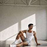 Semi-Squared Singlet - White