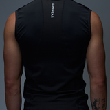 Gym2Street Half-Zip Vest - Black