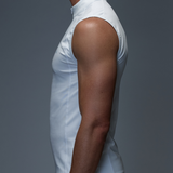 Gym2Street Half-Zip Vest - White