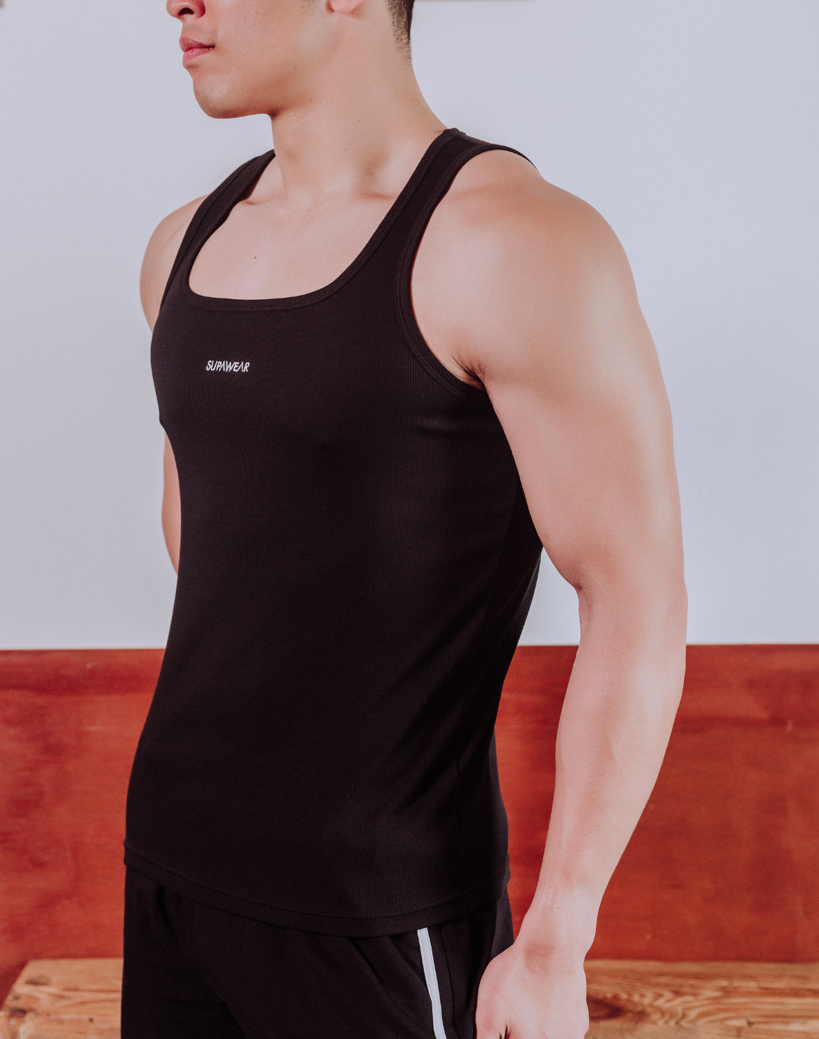 Semi-Squared Singlet - Black