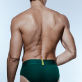 Ribbed Brief Underwear - Emerald