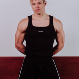 Semi-Squared Singlet - Black