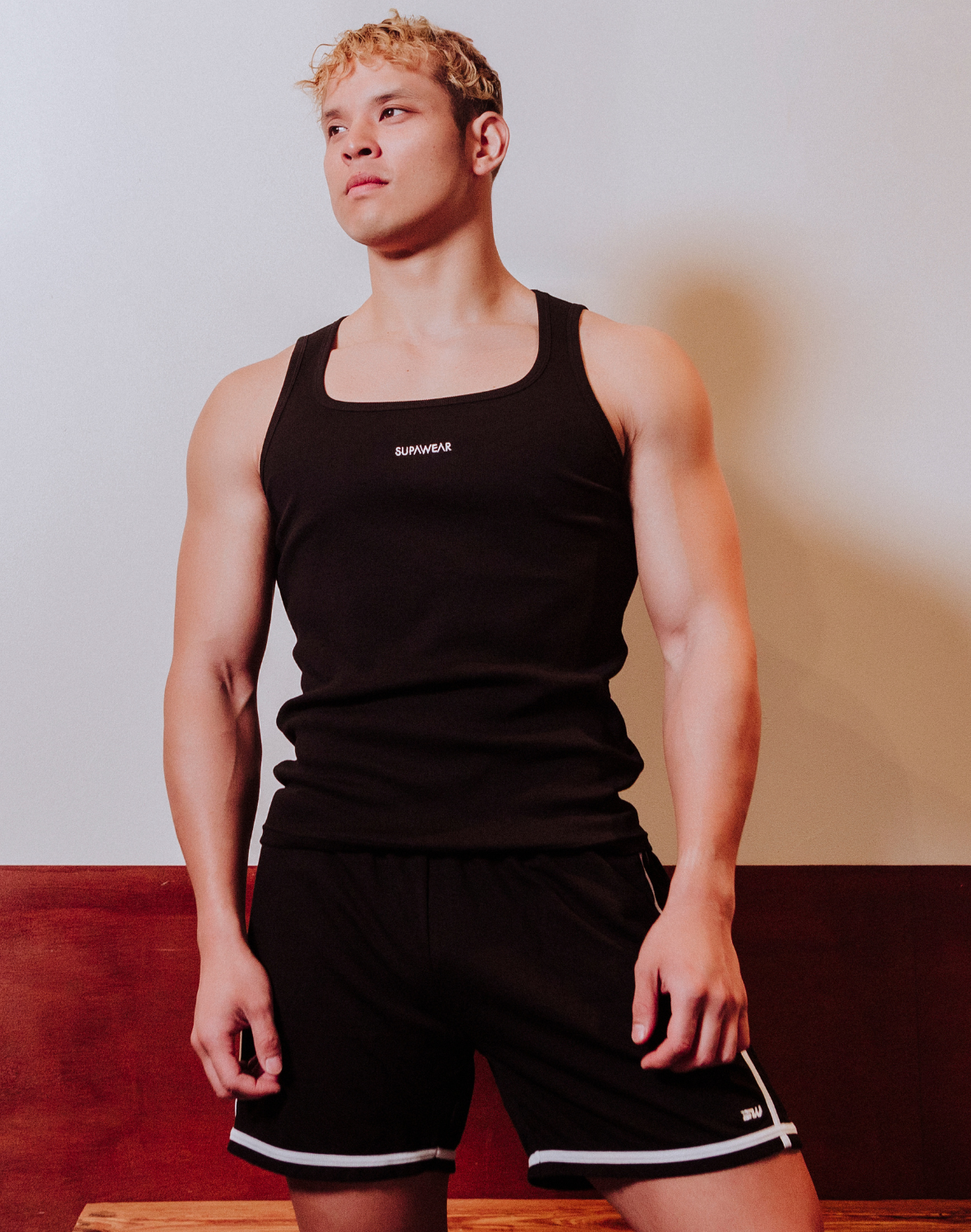 Semi-Squared Singlet - Black