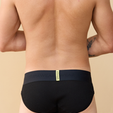 Ribbed Brief Underwear - Black