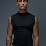 Gym2Street Half-Zip Vest - Black