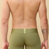 Ribbed Trunk Underwear - Green