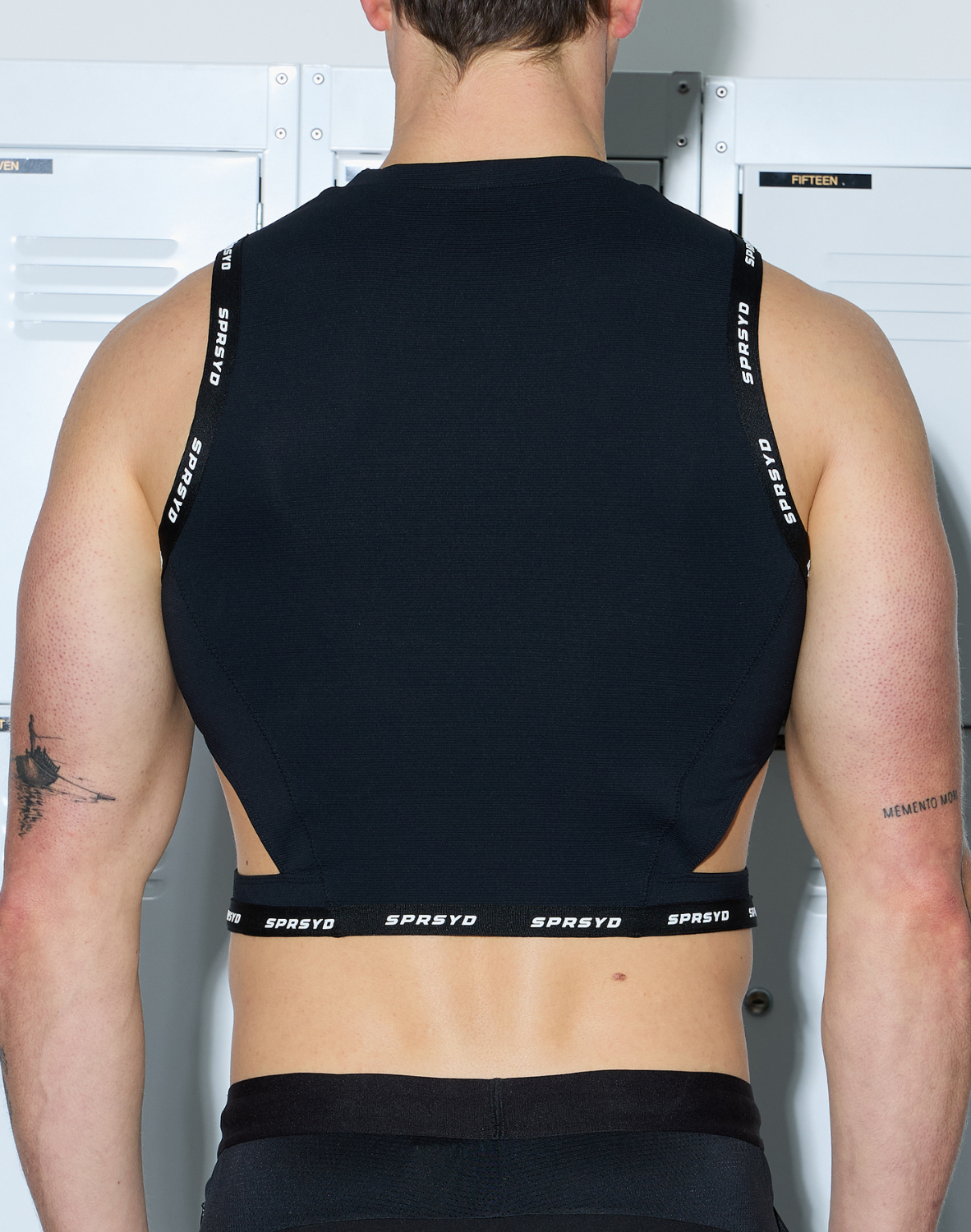 SPR Cropped Tank - Black