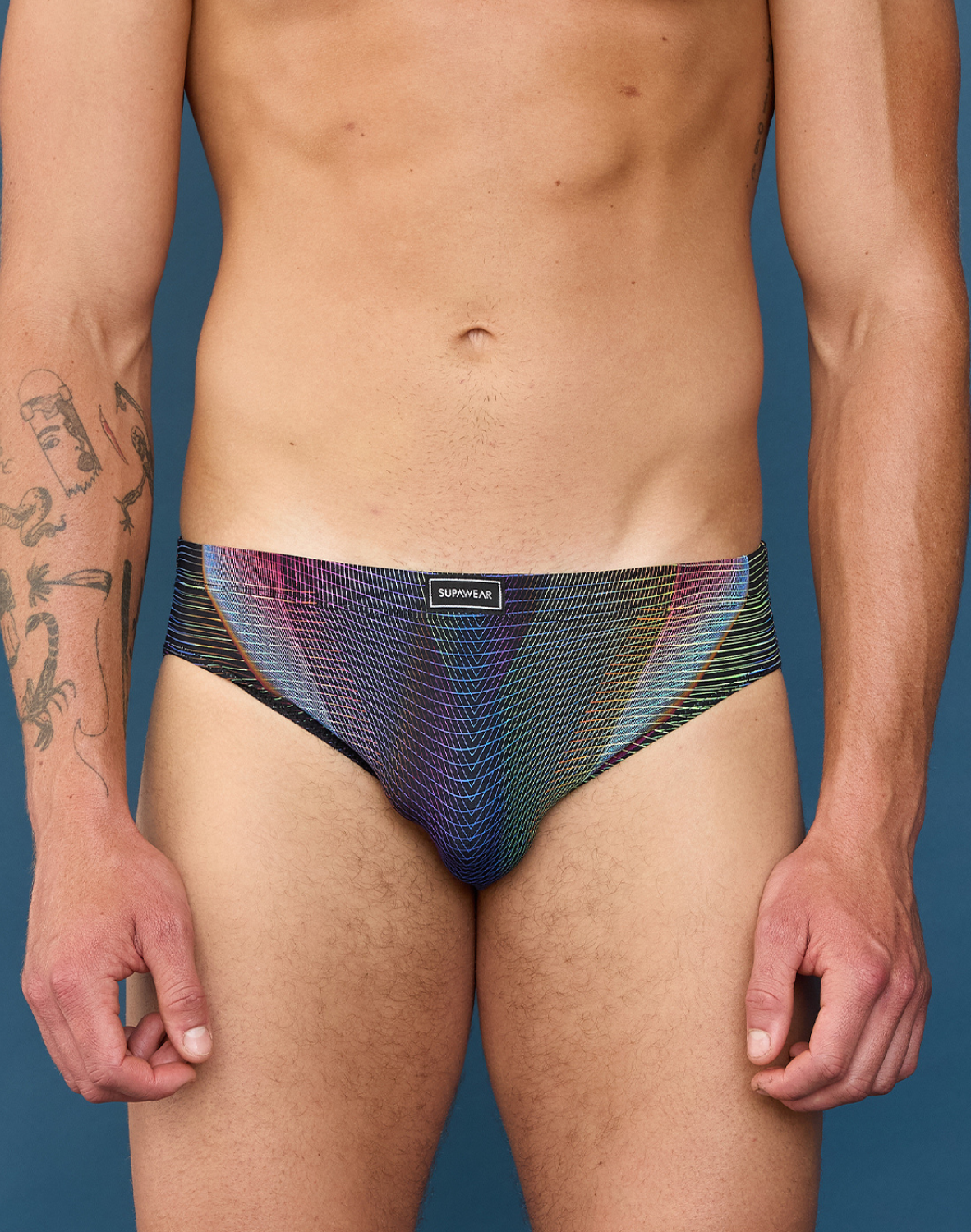 Printed Pride Hybrid Brief Underwear - Rainbow