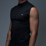 Gym2Street Half-Zip Vest - Black