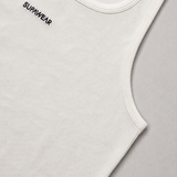 Semi-Squared Singlet - White