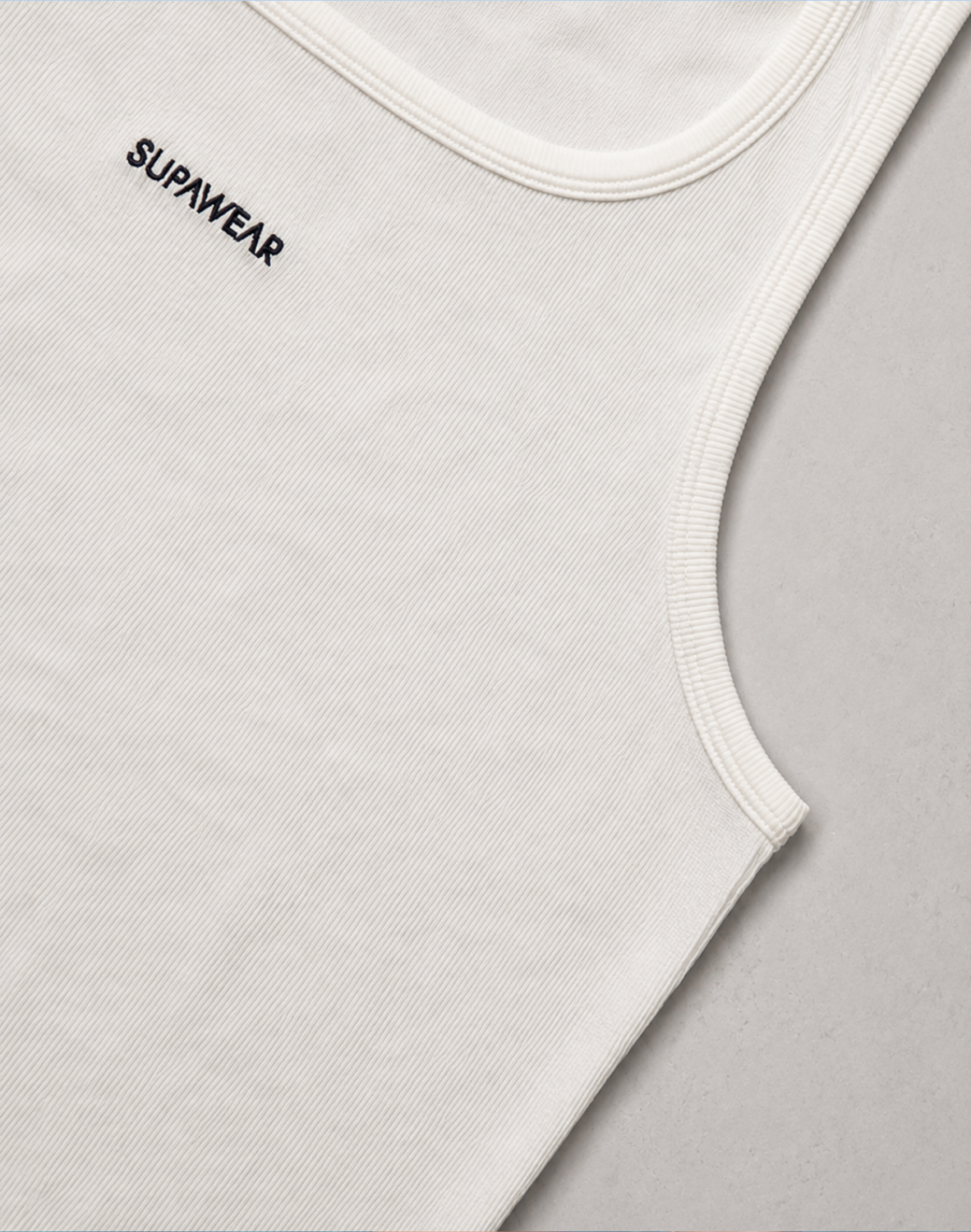 Semi-Squared Singlet - White