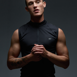 Gym2Street Half-Zip Vest - Black