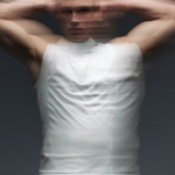 Gym2Street Half-Zip Vest - White