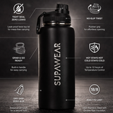 1L Water Bottle - Black