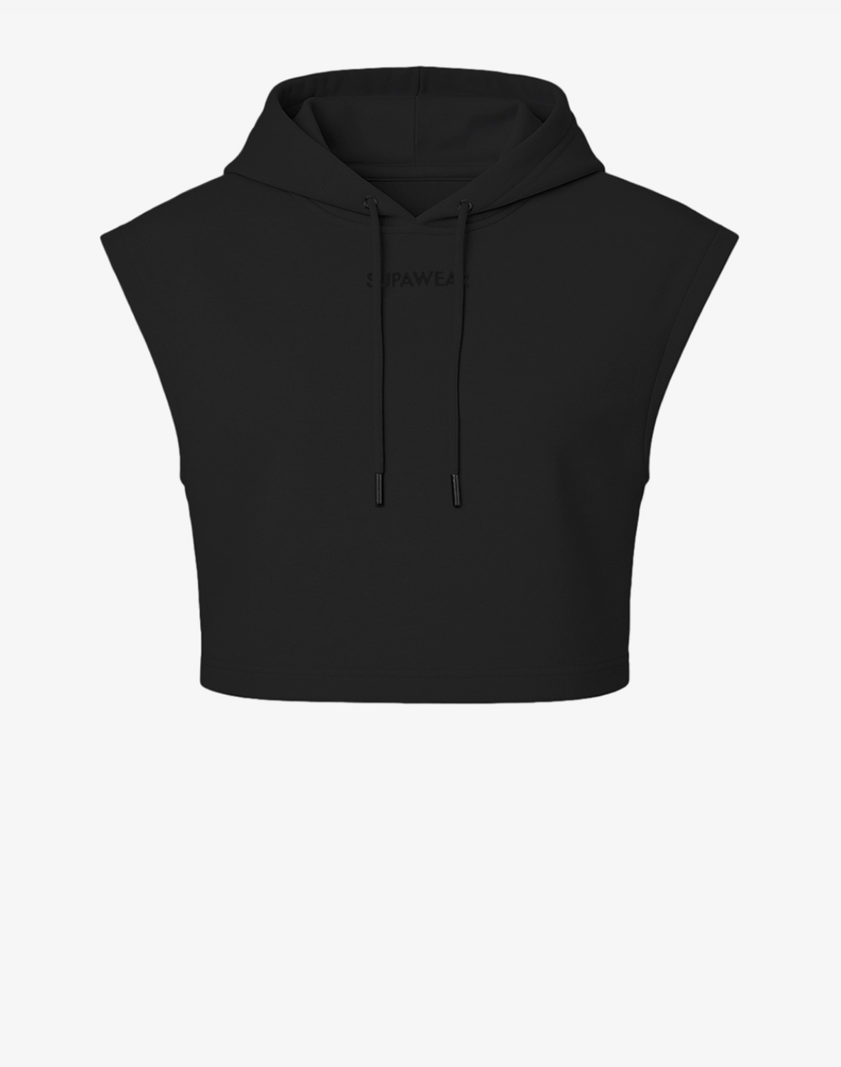 Cropped Hoodie - Black