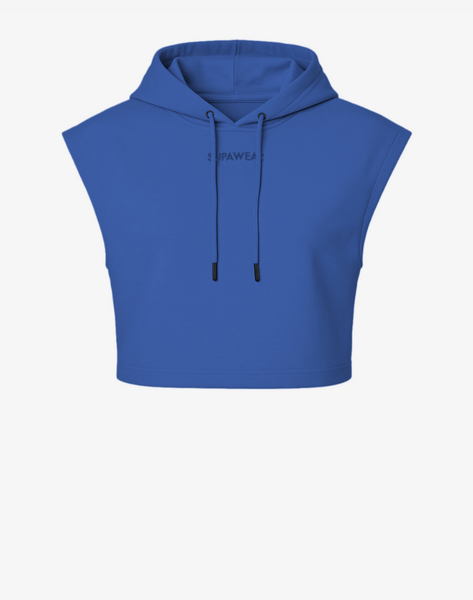 Cropped Hoodie - Blue – Supawear