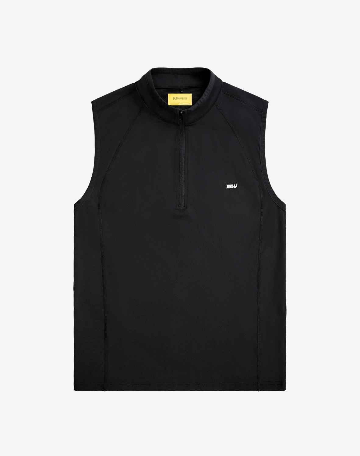 Gym2Street Half-Zip Vest - Black