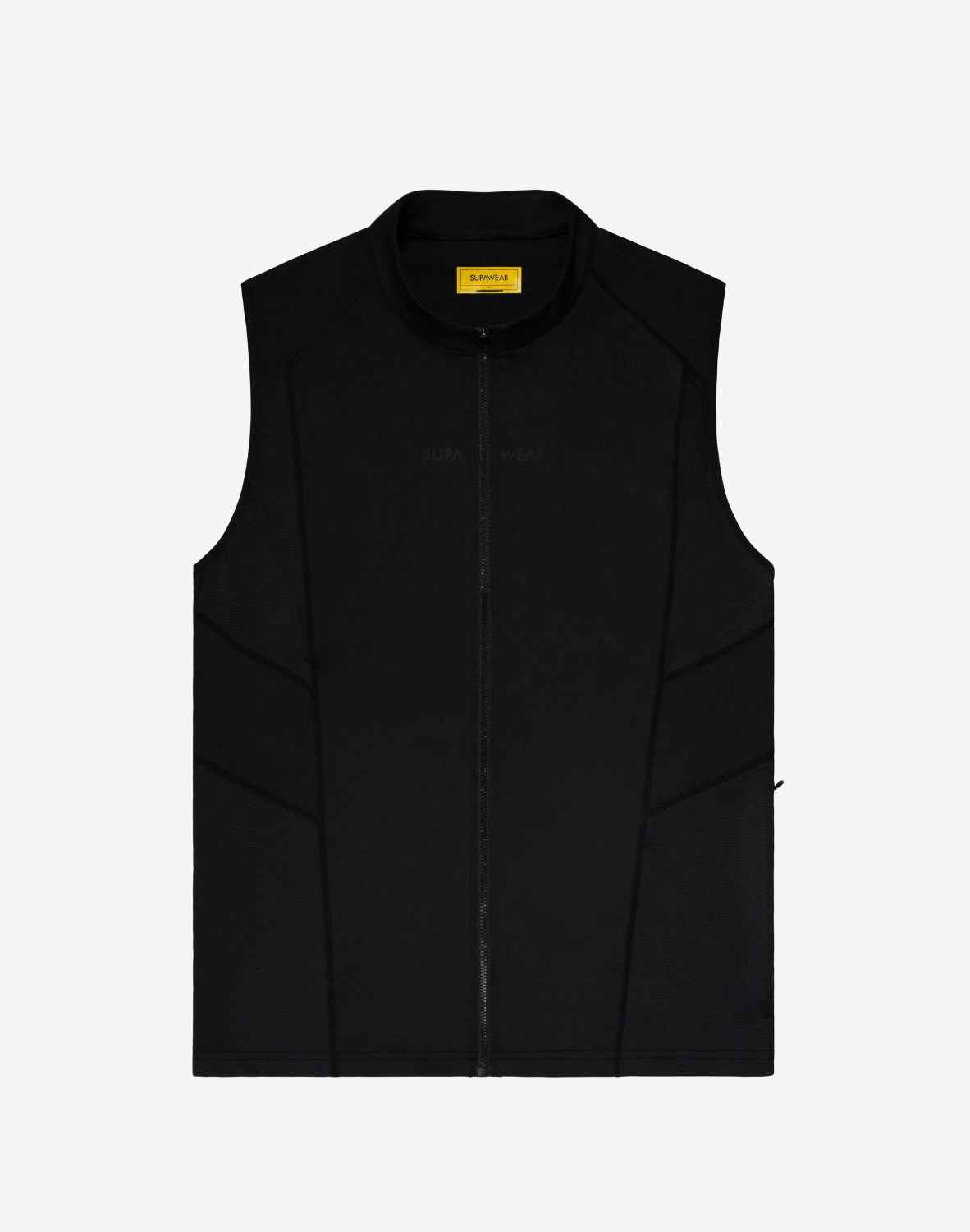 Gym2Street Zip-up Vest - Black