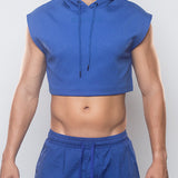 Cropped Hoodie - Blue