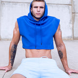 Cropped Hoodie - Blue