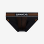 Neon Mesh Brief Underwear - Neon Orange