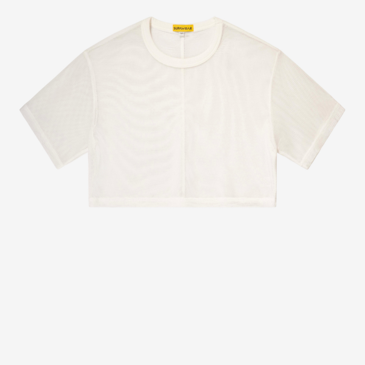 Mesh Oversized Cropped Tee