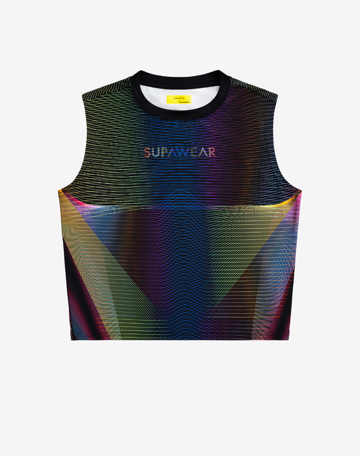 Printed Pride Crop Tank - Rainbow