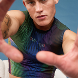 Printed Pride Crop Tank - Rainbow