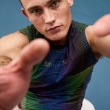 Printed Pride Crop Tank - Rainbow