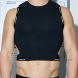 SPR Cropped Tank - Black