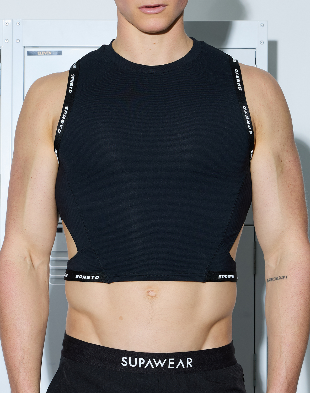 SPR Cropped Tank - Black
